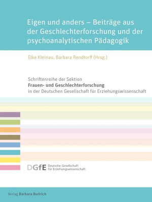 cover image of Eigen und anders – Beiträge aus der Geschlechterforschung und der psychoanalytischen Pädagogik